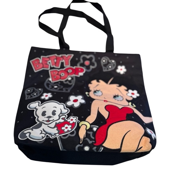 Betty Boop Floral Heart Tote Bag Vintage - Picture 7 of 10